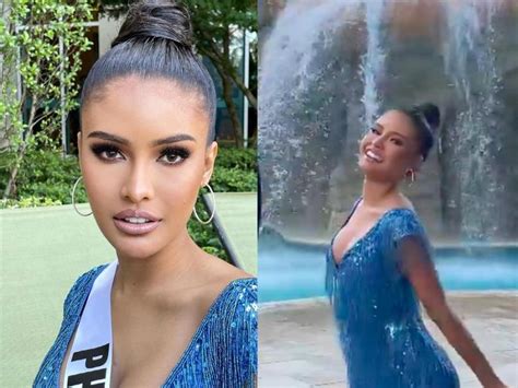 Rabiya Mateo stuns in Miss Universe behind.